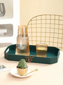 1pc Elk Decor Tray - Multicolor - View 4