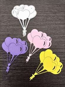 1pc Balloon Shaped Cutting Die - Silver - View 1