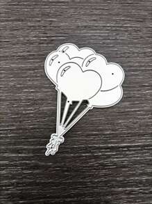 1pc Balloon Shaped Cutting Die - Silver - View 2