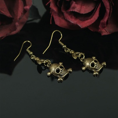 Skull Drop Earrings