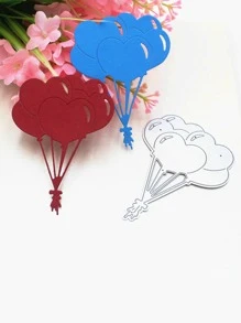1pc Balloon Shaped Cutting Die - Silver - View 3