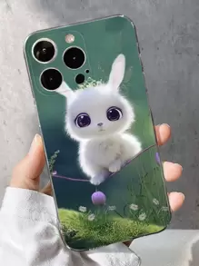 Funda para móvil con estampado de conejo de dibujos animados - Multicolor - Ver 1