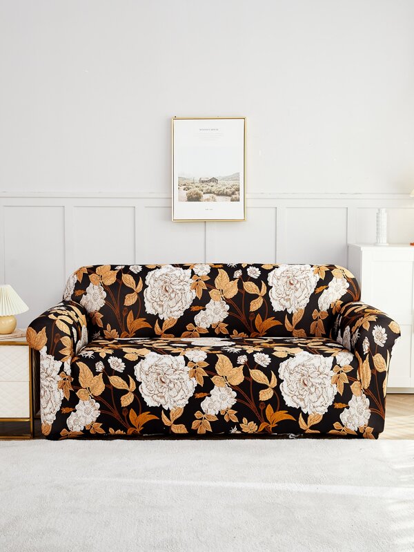 Milk Silk Printing Series All-inclusive Sofa Cover 1 Piece
