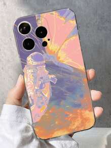Astronaut Pattern Phone Case - Multicolor - View 1