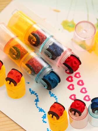 1 件随机图案滚轮印章