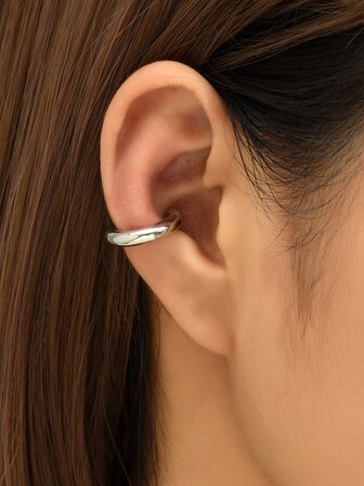 1入組極簡耳夾銅首飾類