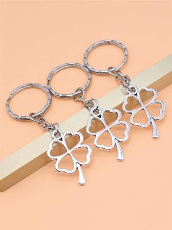 3 件四叶草钥匙扣 幸运钥匙圈 钱包 包 背包 汽车钥匙扣 朋友生日 圣诞礼物 汽车配件 可爱 哥特 Y2K