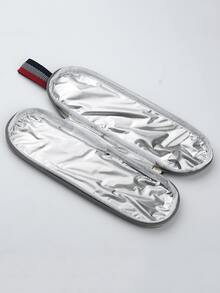 7pcs Stainless Steel Cutlery Set With 1pc Waterproof Storage Bag - Gold - View 4