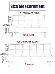 1入組格紋圖案有彈性沙發床套 - 彩色 - 查看 8