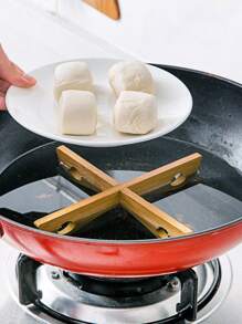 1 件木制十字交叉隔热垫海鲜煮锅