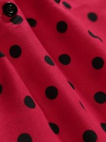 Manfinity Homme 男士波點圖案襯衫 - 紅色 - 查看 4