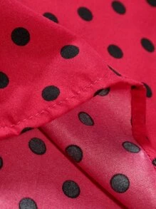 Manfinity Homme 男士波點圖案襯衫 - 紅色 - 查看 5