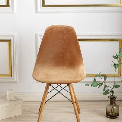 1pc Solid Stretchy Chair Slipcover