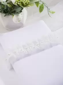 1 Nữ Ngọc Trai Giả Trang Trí Thời Trang Cô Dâu Garter Cho Tiệc Cưới - trắng - Xem 5