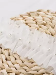 1 Nữ Ngọc Trai Giả Trang Trí Thời Trang Cô Dâu Garter Cho Tiệc Cưới - trắng - Xem 6