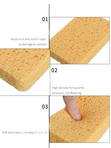 1 pieza Esponja de limpieza portátil