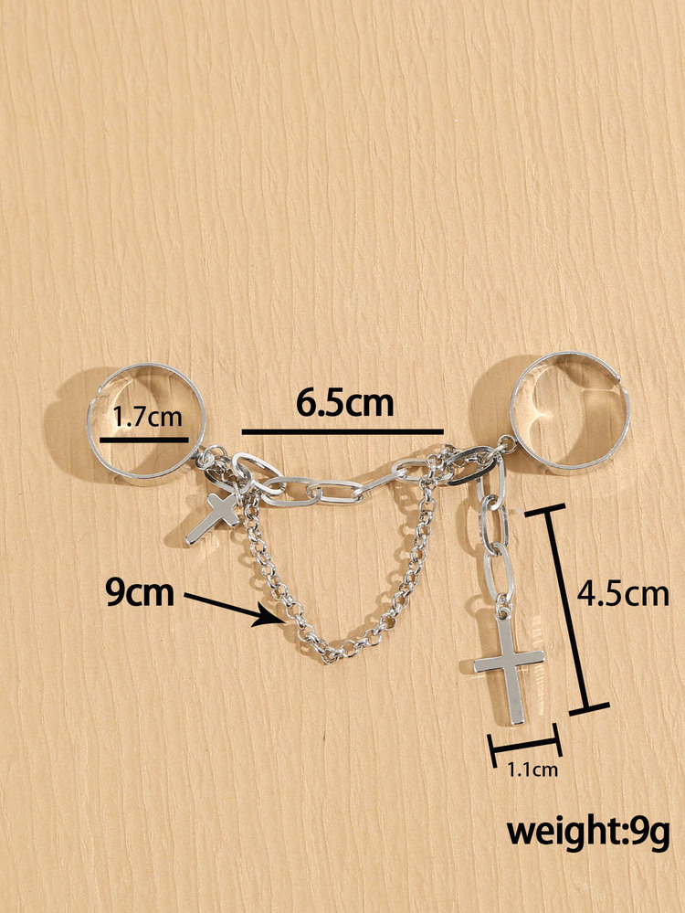 Vòng Mitten Cross Charm - Bạc - Xem 3