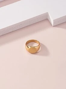 Nhẫn chi tiết tròn - Vàng - Xem 5