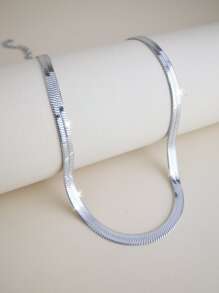 極簡風格鏈條樣式項鍊