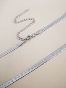 極簡風格鏈條樣式項鍊