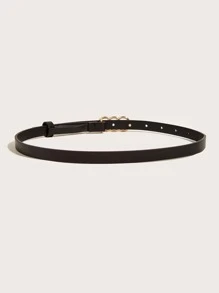 Kids Triple Round Buckle Belt - Black - View 3