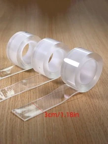 1roll Multifunction Self-adhesive Double-sided Tape - Clear - View 7