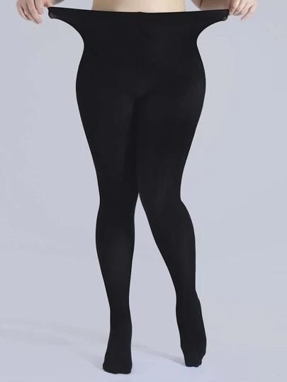 Minimalist Solid Tights, Cozy