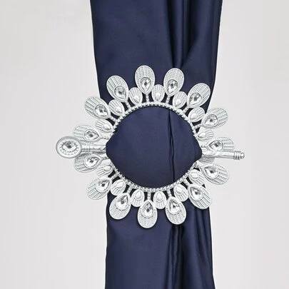 2pcs Rhinestone Decor Curtain Holdback Gifts Birthday Graduation