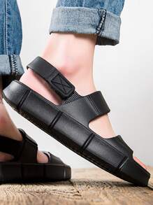 Men Minimalist Casual Sandals - Black - View 2