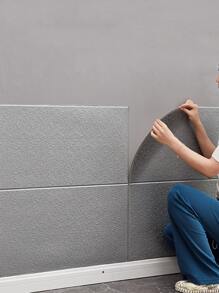 1 件 3D 纹理墙纸、自粘 3D 墙板、灰色墙贴，用于家居装饰、翻新贴纸、可撕墙板、墙纸、壁纸、春季装饰品，让您的家焕然一新、拉玛装饰贴纸