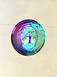 1pc Holographic Tree Decor Wind Chime - Multicolor - View 3