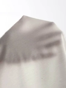 RueChic Solid Mock Neck Tee - White - View 3