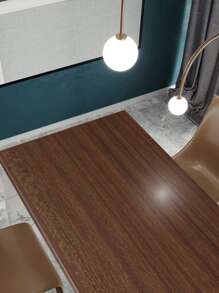 1m/3m/5m 胡桃木纹背景装饰纸用于橱柜桌椅翻新或墙壁墙纸，翻新贴纸剥离墙板，墙纸，壁纸，春季装饰物品让您的家焕然一新，拉玛装饰贴纸 - 棕色 - 查看 4