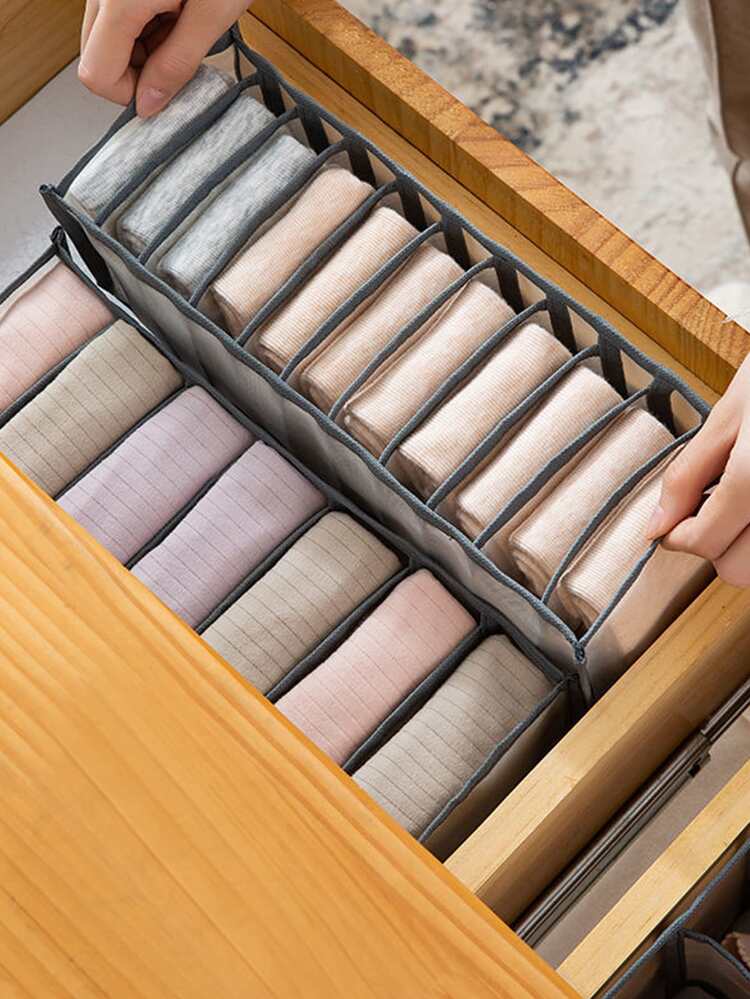 1入組多格內衣收納盒 - 灰色 - 查看 6