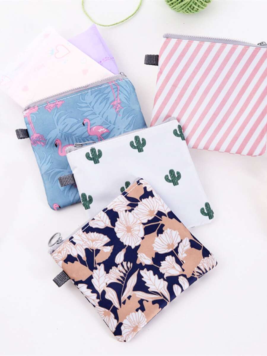 1 túi lưu trữ băng vệ sinh họa tiết ngẫu nhiên - Nhiều màu - Xem 1