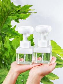 1pc Floral Design Foaming PP Lotion Dispenser,Creative Solid Durable Bathroom Soap Dispenser - Clear - View 7