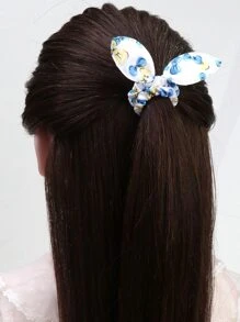 20pcs Teen Girls Random Bow Decor Scrunchie - Multicolor - View 8