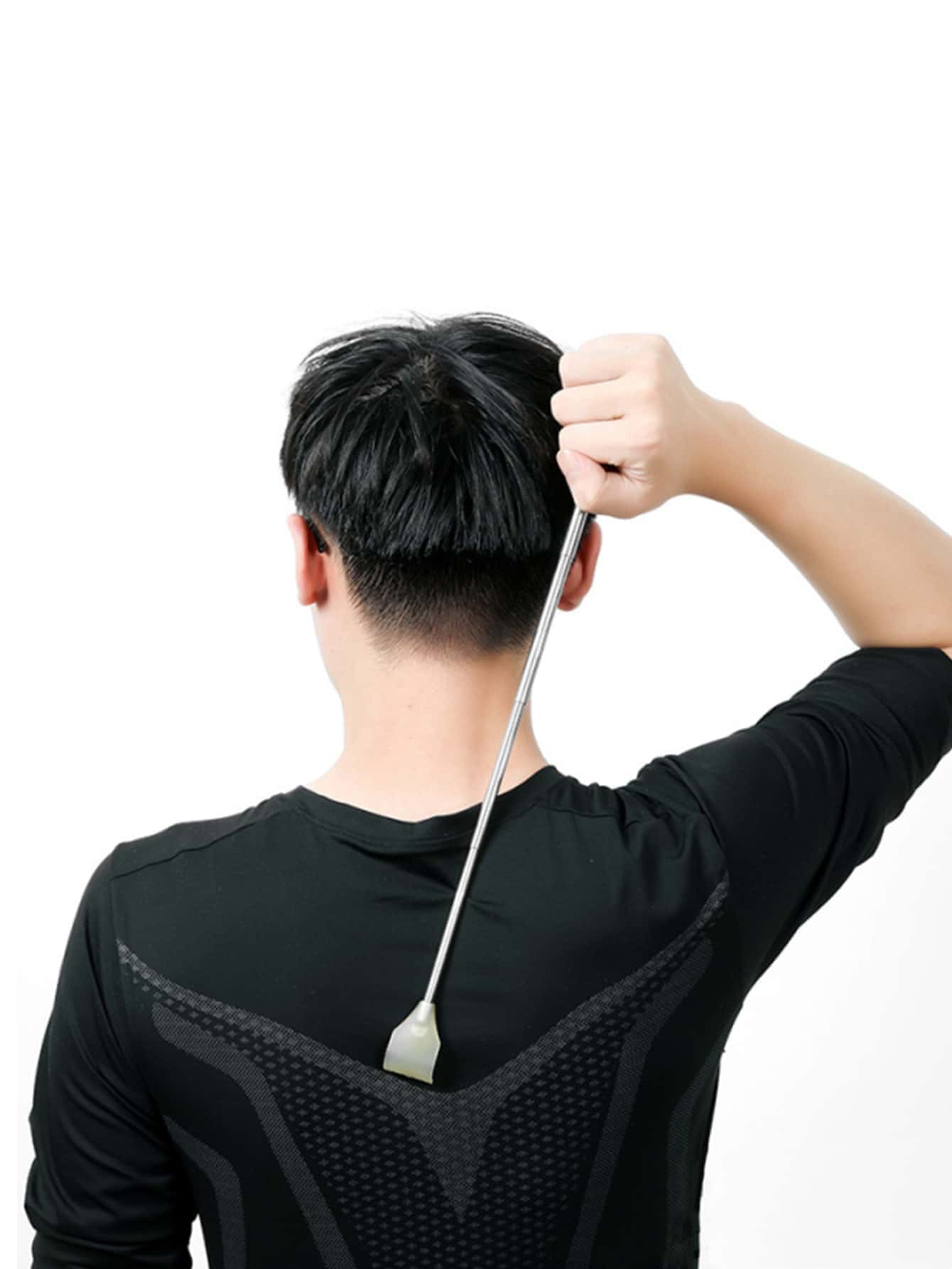 1pc Stainless Steel Telescopic Back Scratcher - Multicolor - View 1