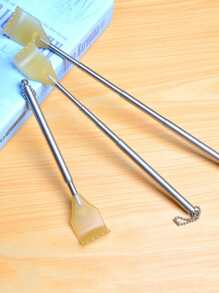 1pc Stainless Steel Telescopic Back Scratcher - Multicolor - View 2