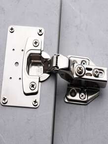 1pc Stainless Steel Door Hinge With 6pcs Screw - Silver - View 3