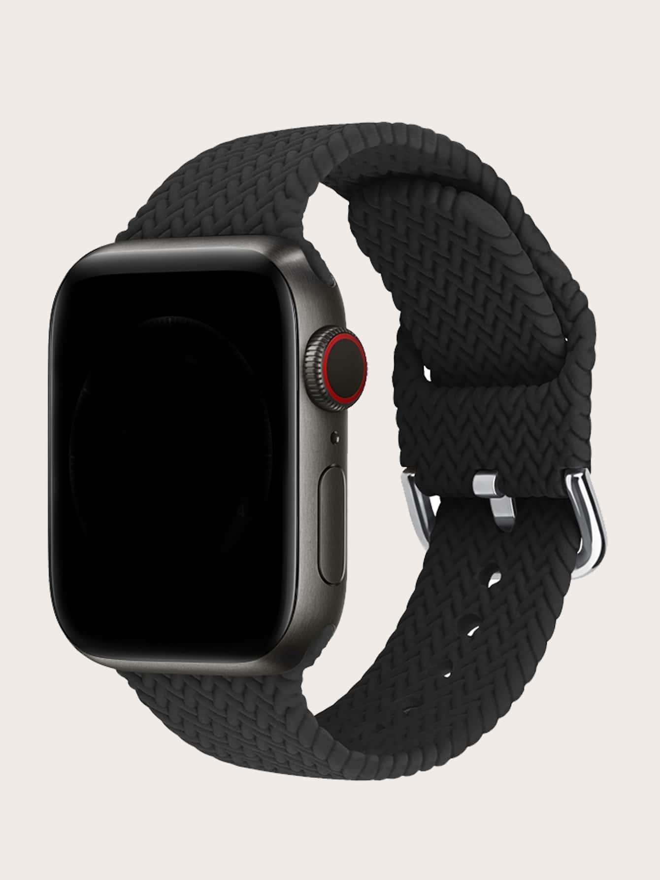 素色錶帶適用於Apple Watch - 黑色 - 查看 1