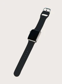 素色錶帶適用於Apple Watch - 黑色 - 查看 3