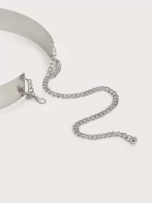 4cm Elegant Minimalist Silver Color Waist Chain Dress Accessory, Suitable For Daily Wear, Parties, Vacations, Gifting, Work, Weddings, And Bridal Attire - Silver - View 5