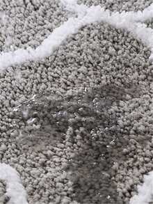 2 chiếc Bộ thảm nhà bếp bằng sợi siêu mịn, Thảm chống trượt màu xám Ma-rốc cho lối vào ban công, thấm hút và chống trượt - Xám - Xem 4