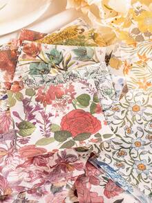 have a good day 30pcs Flower Pattern Random Decorative Craft Paper - Multicolor - View 7