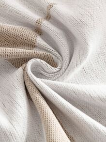 1pc Geometric Pattern Fringe Trim Sofa Towel - Multicolor - View 4