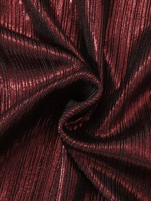 Tween Girls Ruffle Trim Mermaid Hem Party Dress - Red - View 5