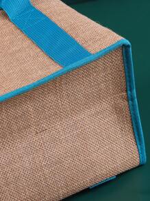 1 pieza Bolsa térmica unido en contraste portátil - Multicolor - Ver 4