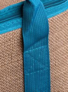 1 pieza Bolsa térmica unido en contraste portátil - Multicolor - Ver 5