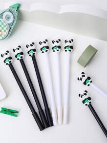 4 chiếc bút gel trang trí hình gấu trúc - màu đen - Xem 1